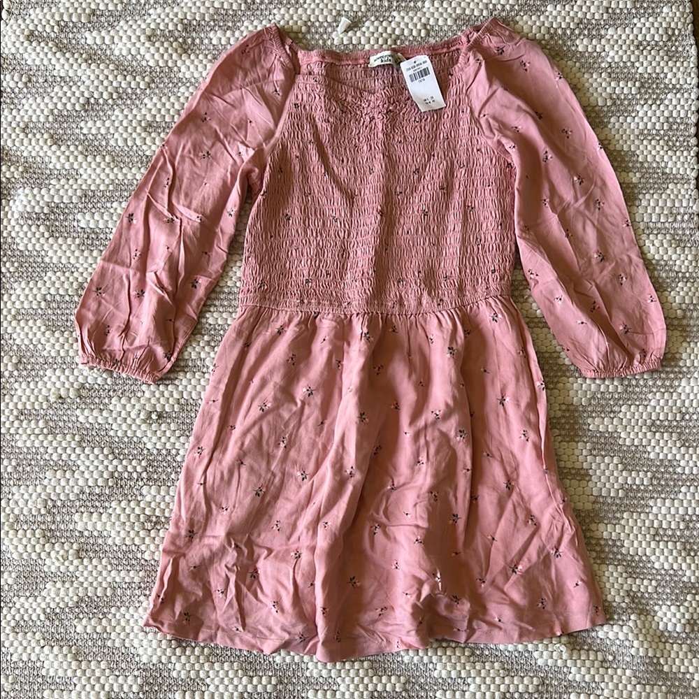 Abercrombie Kids Pink Ruffled Smocked Sundress